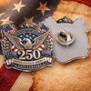 USA 250th Anniversary, 1776-2026 America 250 Emblem Semiquincentennial Acrylic Pin HA75 920944