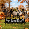 Custom Family Member Skeleton Garden Stake - Personalized Gifts for Halloween CH07 180210