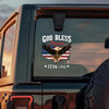 Patriotic 250th Anniversary God Bless America Eagle Car Window Decal Sticker HA75 920192
