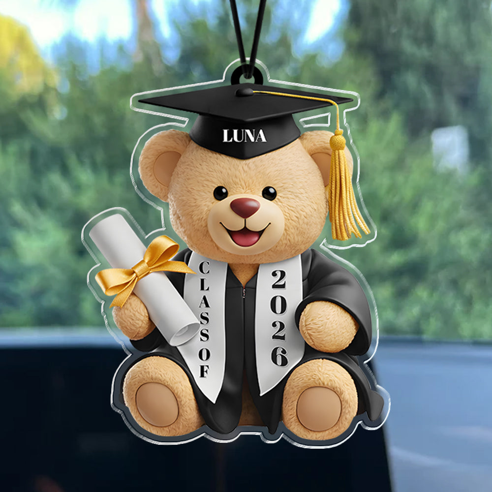 Personalized Graduation Teddy Bear Car Hanging For Graduation's Day TH10 898551
