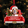 Custom Dog Photo Merry Woofmas Acrylic Ornament - Personalized Christmas Gift for Dog Lovers CH07 180496