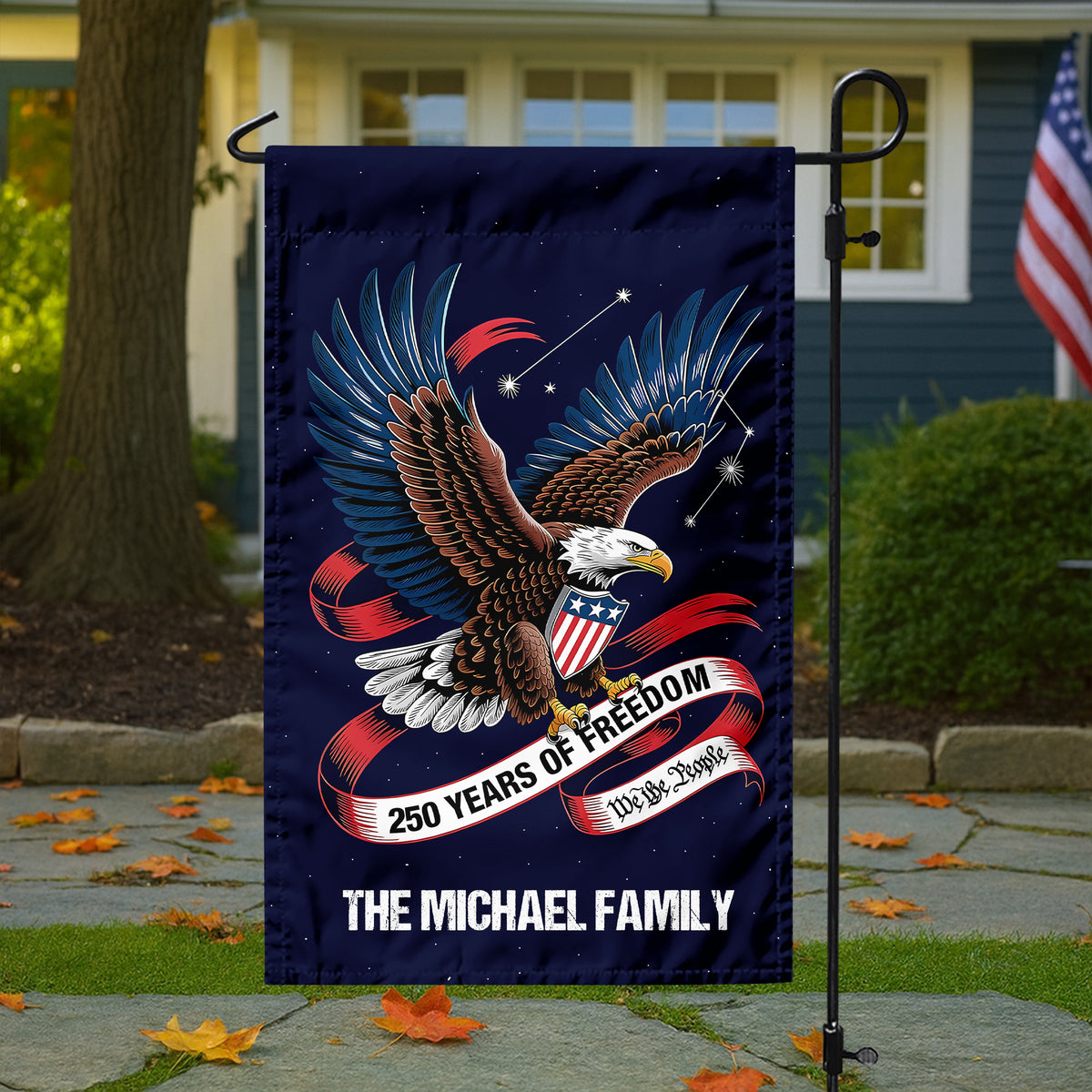 Custom Family Name 250 Years Of Freedom, We The People Garden Flag TH10 898313