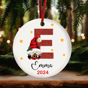 Personalized Gift Alphabet and Name Ceramic Ornament, Christmas Gift Idea HO82 891737