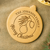 Custom Family Name Merry Christmas Cookie Stamp Unique Christmas Gift LM32 670523