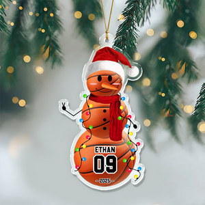 Personalized Sport Snowman Acrylic Ornament Gifts For Players, Team, Boys HA75 897532