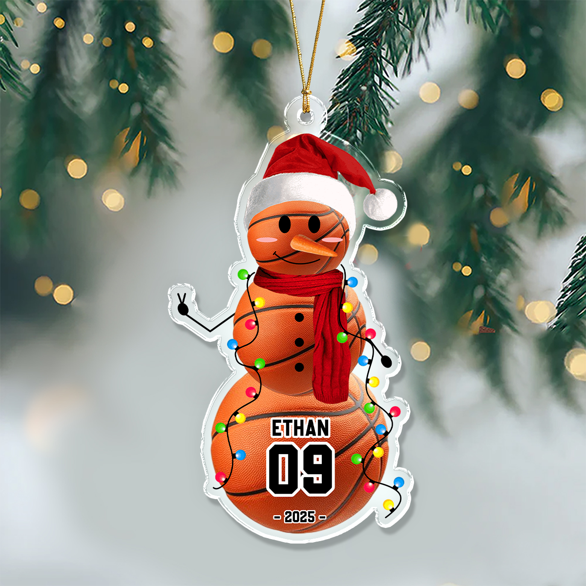 Personalized Sport Snowman Acrylic Ornament Gifts For Players, Team, Boys HA75 897532