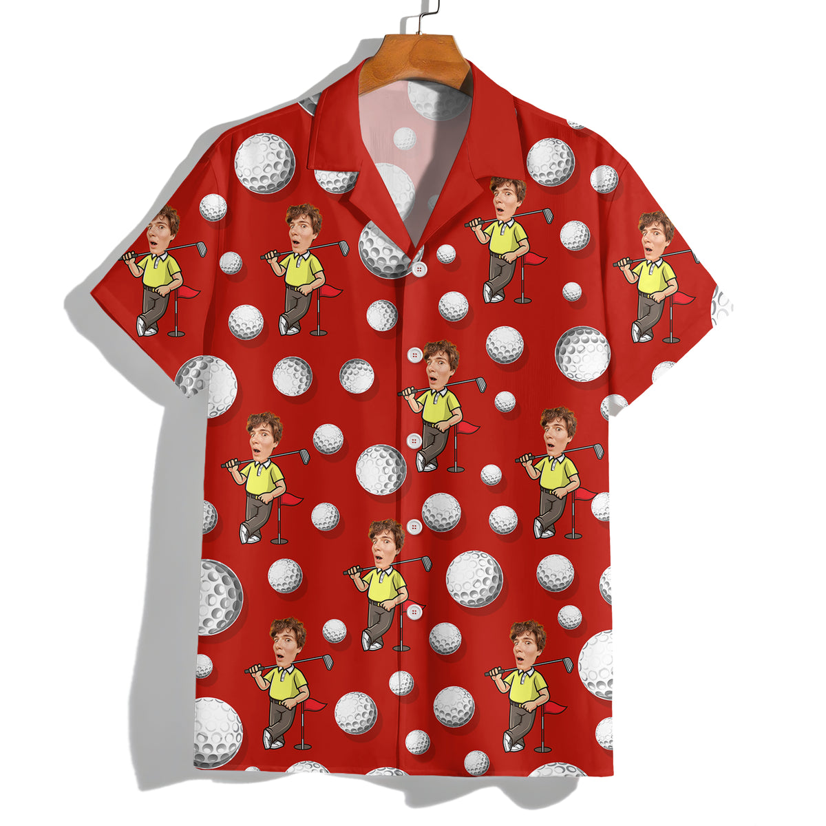 Custom Face Golf Hawaii Shirt Gift For Golfer, Golf Lovers HA75 898748