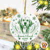 Custom Dog Photo Forever Loved Memorial Ceramic Ornament HA75 919196