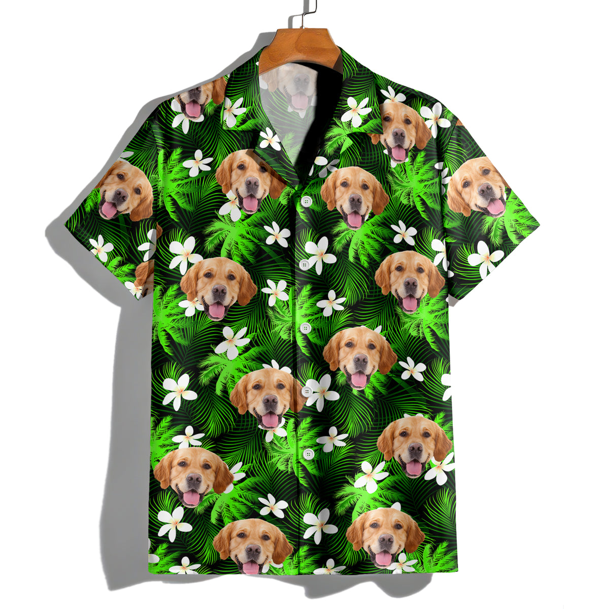 Custom Dog Cat Human Photo Tropical Summer Hawaii Shirt HA75 921122