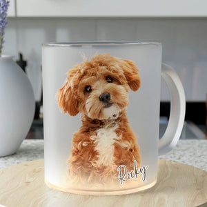 Upload Dog Cat Image For Dog Cat Lovers Frosted Mug HO82 891130