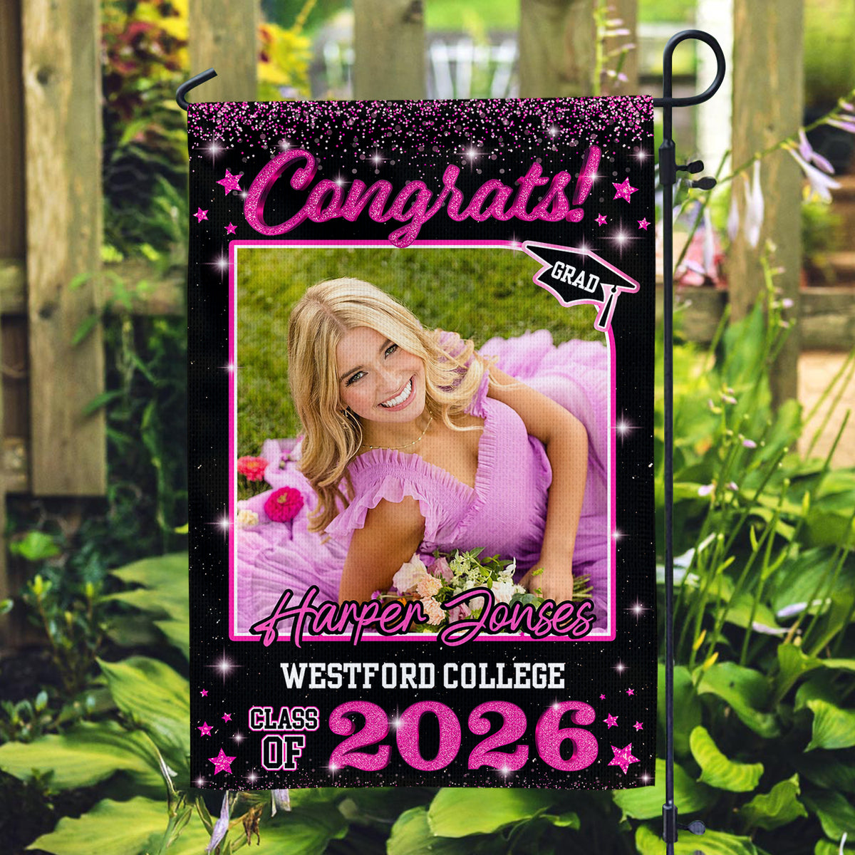 Custom Photo Class of 2026 Garden Flag Congrat Grad Gift, Graduation Decorations CH07 910756
