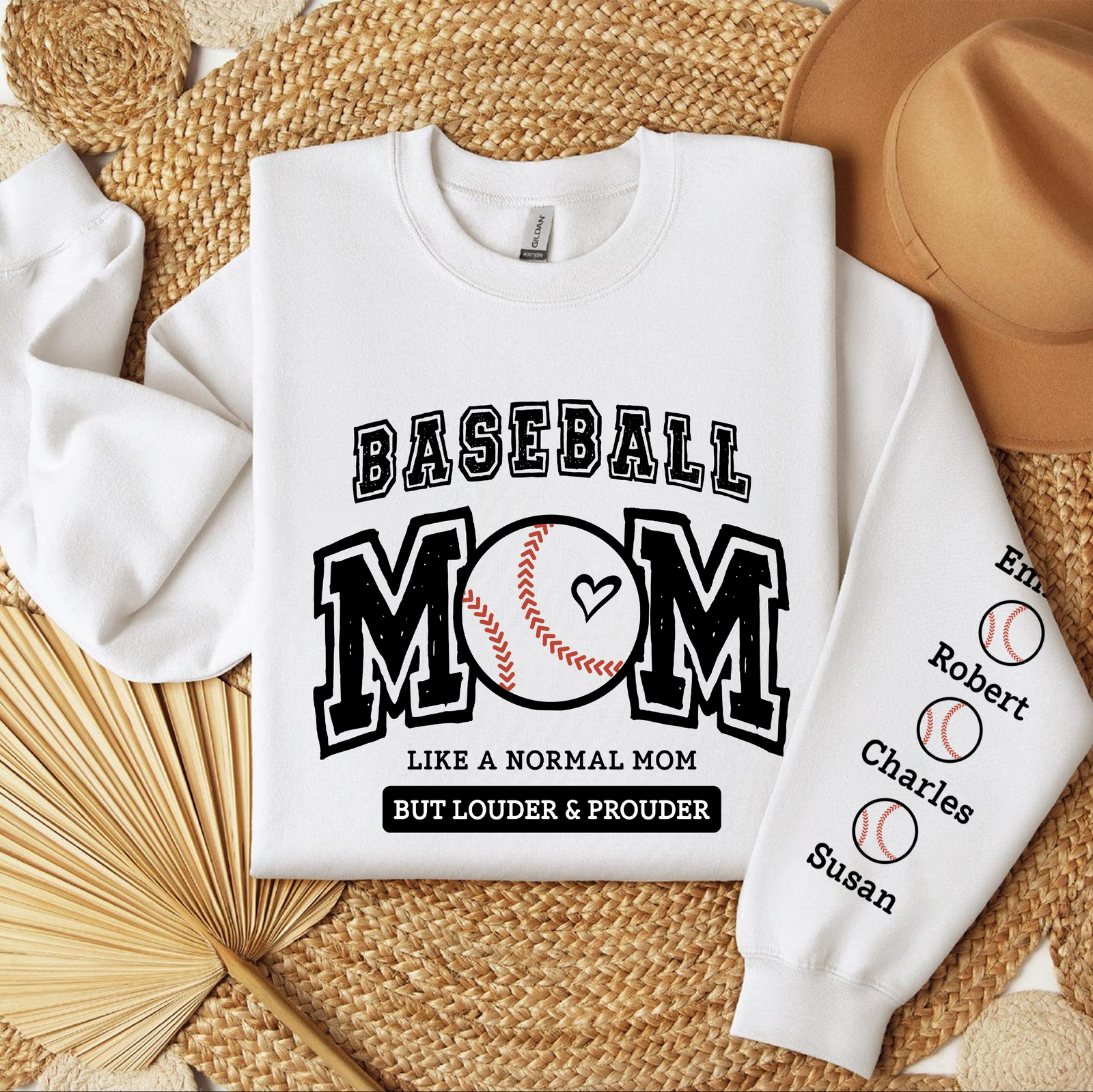 Baseball mama, Loud and Proud Baseball Sweatshirt Personalized Gift For Mother's Day HO82 893644