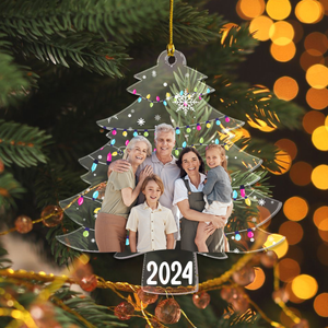 Custom Photo On Christmas Tree Acrylic Ornament HO82 893114