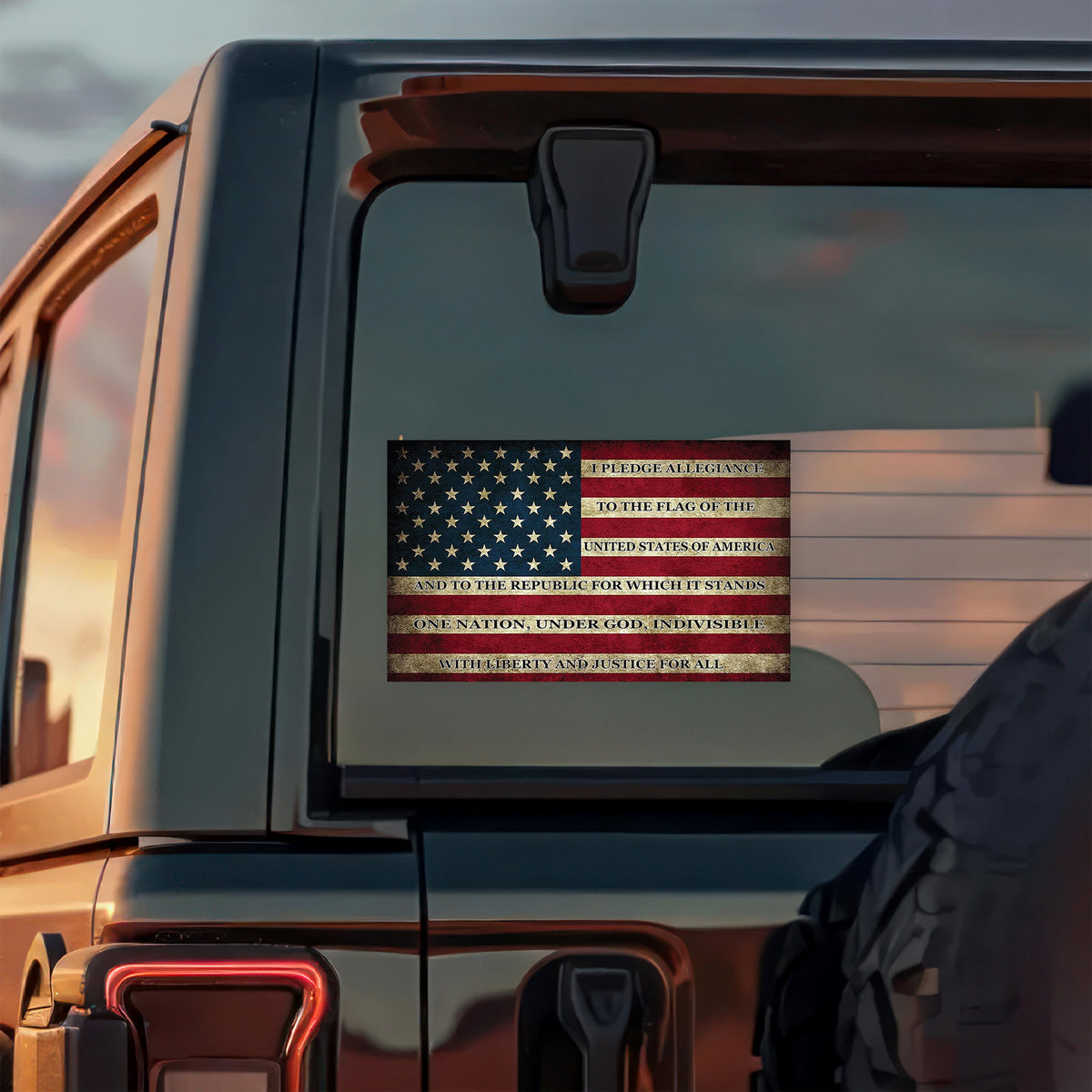 Patriotic American USA Flag Sticker HO82 900452
