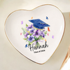 Personalized Graduation With Birth Flower Jewelry Dish HO82 901828