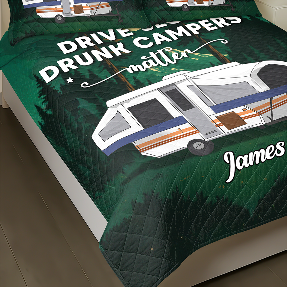 Life Is Better At The Campsite Personalized Quilt Bedding Set LM32 897291