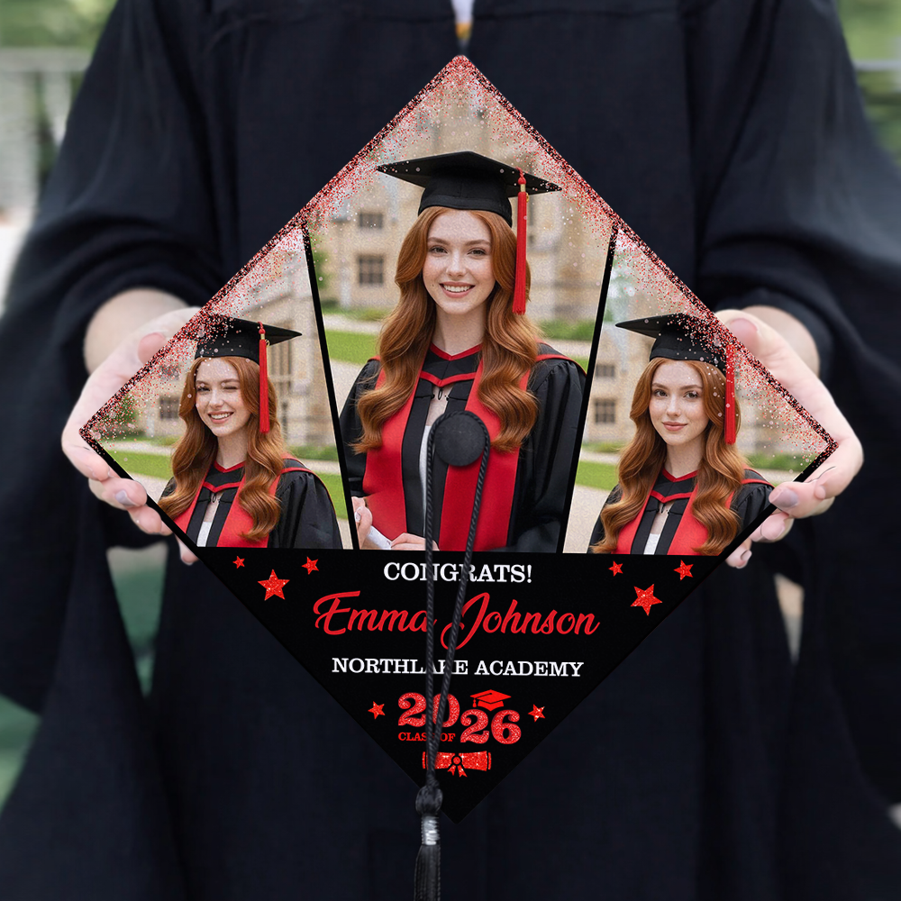 Custom Photo Class of 2026 Graduation Cap Topper Graduation Gift CH07 910890