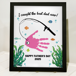 I Caught The Best Dad Ever Personalized Picture Frame Father's Day Gift HA75 892346