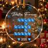 Personalized Custom Scrabble Crosswords Names Glass Ornament TH10 171007