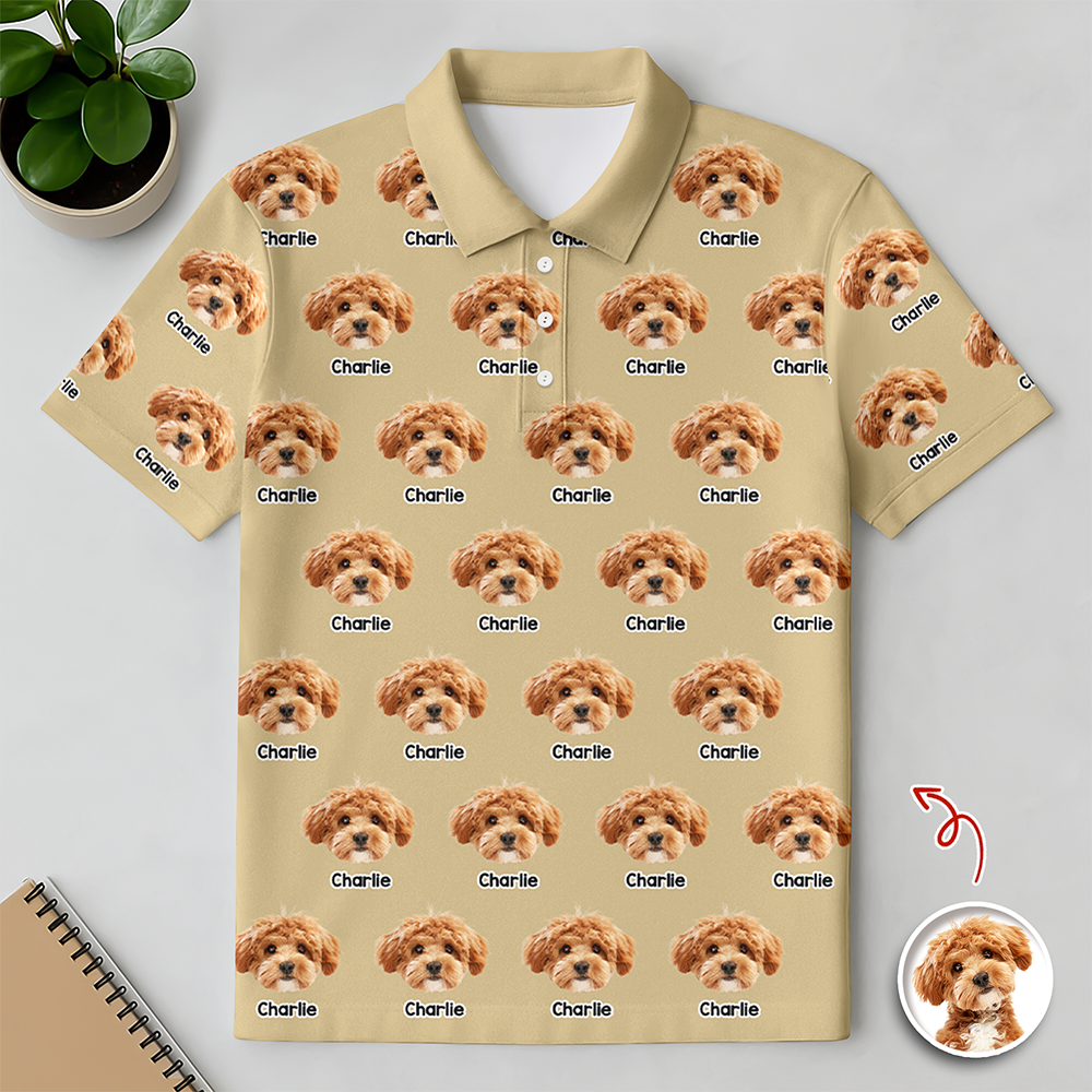 Custom  Dog Photo Polo Shirt For Dog Lover TH10 169561