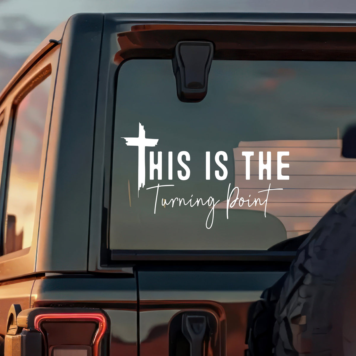 The Turning Point Founder Charlie Kirk Car Window Decal Sticker LM32 67789