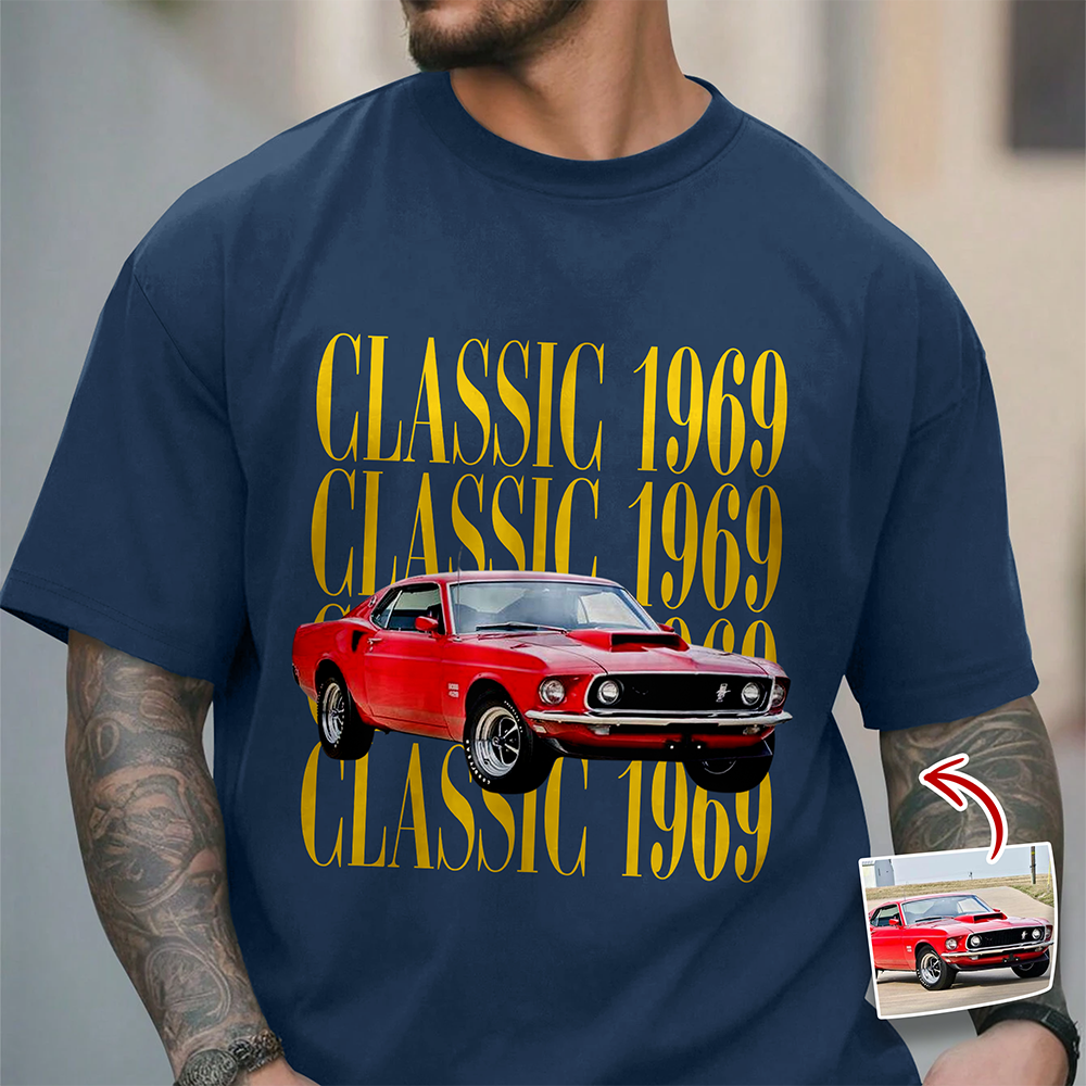 Custom Car Photo Vintage Comfort Shirt - Personalized Gift for Car Lovers TH10 170155
