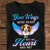 Custom Photo Dog Cat In Heaven Dark Shirt, Memorial Gift For Dog Lovers, Cat Lovers CH07 896336