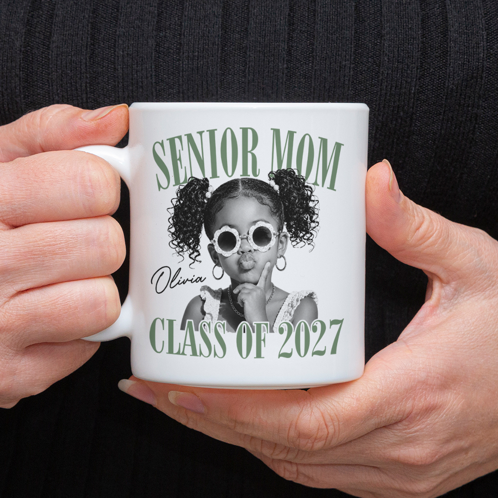 Custom Photo Senior Mom Class Of 2027 Mug TH10 170611