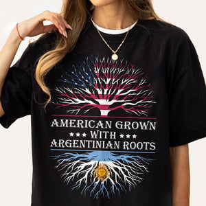 Grows With Roots Latin America Flag Dark Shirt TH10 892007