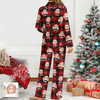 Custom Photo Name Christmas Light Snow Pajamas CH07 895326
