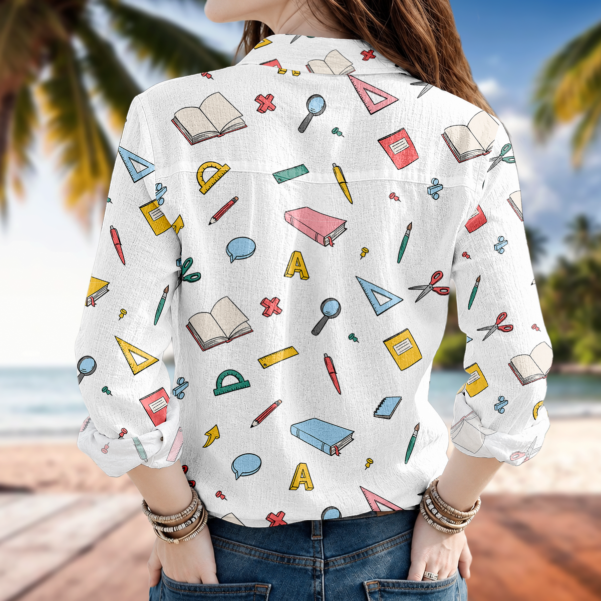 Custom Name Teacher Blouse Shirt Appreciation Gift CH07 180184