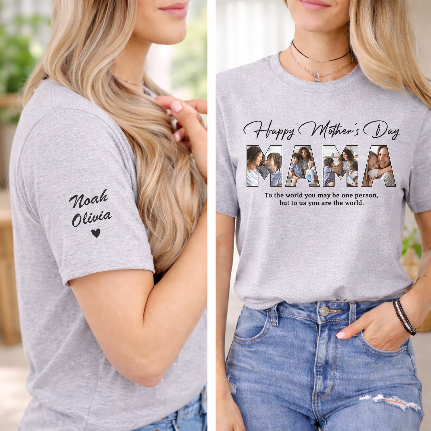 Custom Photo Happy Mother's Day Short Sleeve Printing Shirt TH10 169535