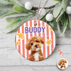 Personalized Pet Photo Christmas Ceramic Ornament Pet Lover Holiday Gift HO82 903322