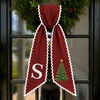 Personalized Christmas Tree Monogram Embroidered Wreath Sash TH10 171275