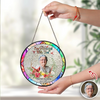 Custom Photo Always Here With You Stained Glass Suncatcher HA75 892806