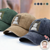 Personalized Vintage Photo Best Dad Mom Ever Washed Denim Baseball Cap HA75 921434