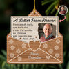 Custom Photo A Letter From Heaven - Personalized 2-Layered Wooden Ornament CH07 895708