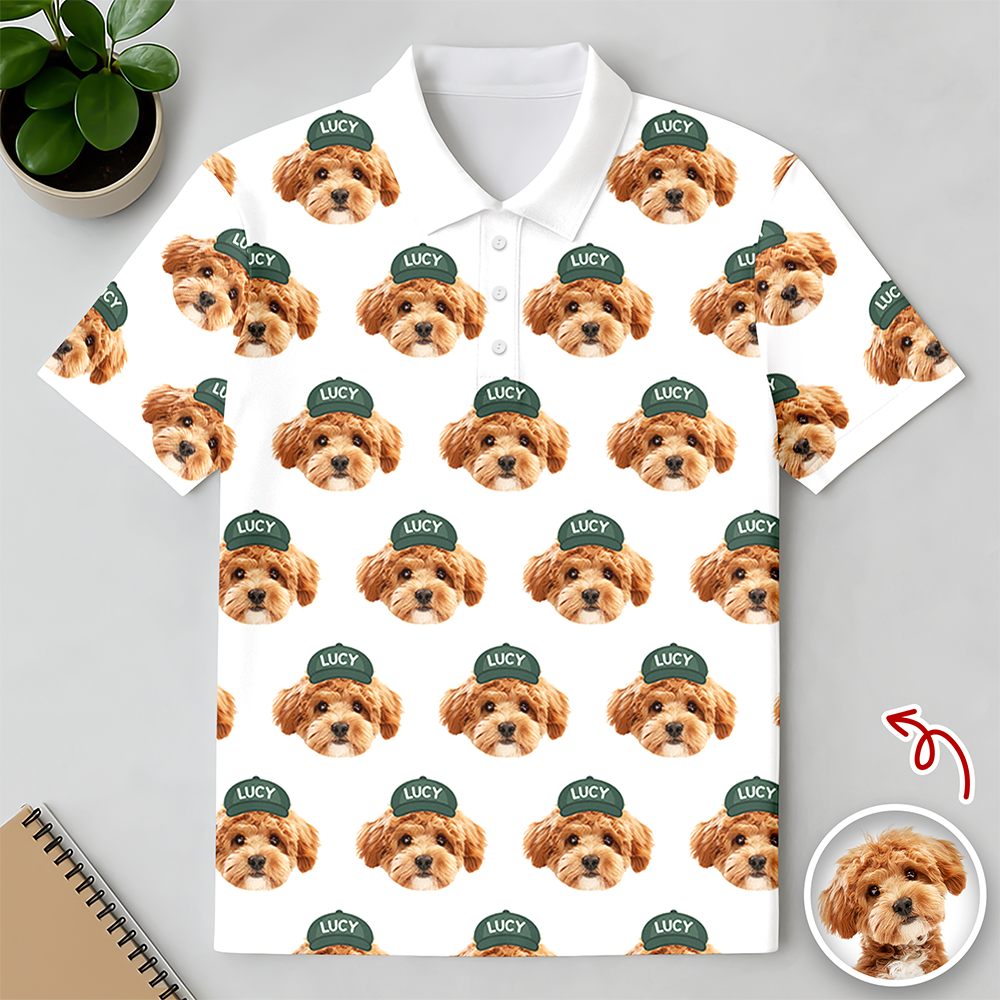 Custom Photo Dog Cat Pet Golf Polo Shirt Gift For Golfer, Golf Lovers, Dog Cat Lovers HA75 898582