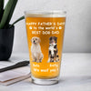 Custom Photo Woof Best Dog Dad Personalized Print Beer Glass HA75 892546