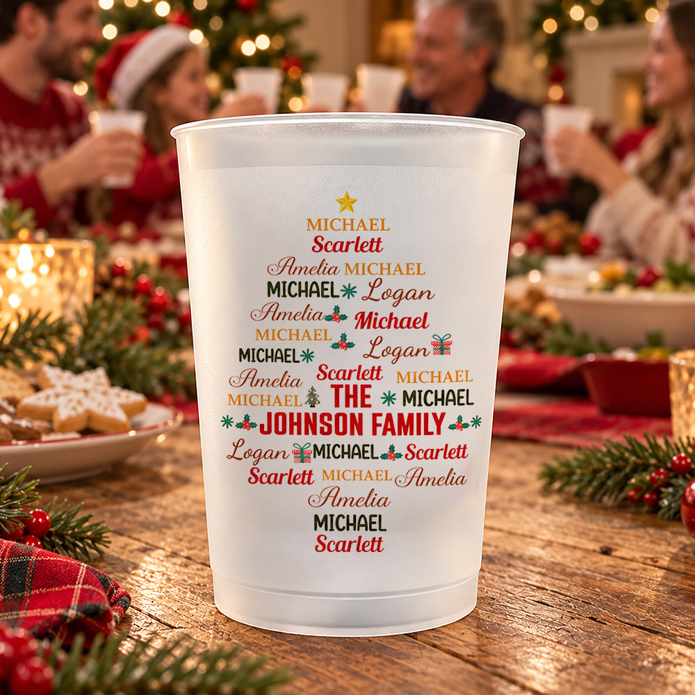 Custom Family Name For Christmas Family Party Family Cups TH10 171373