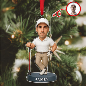Custom Photo Golf 3D Effect Figure Art Acrylic Ornament Gifts For Golf Lovers HA75 897624