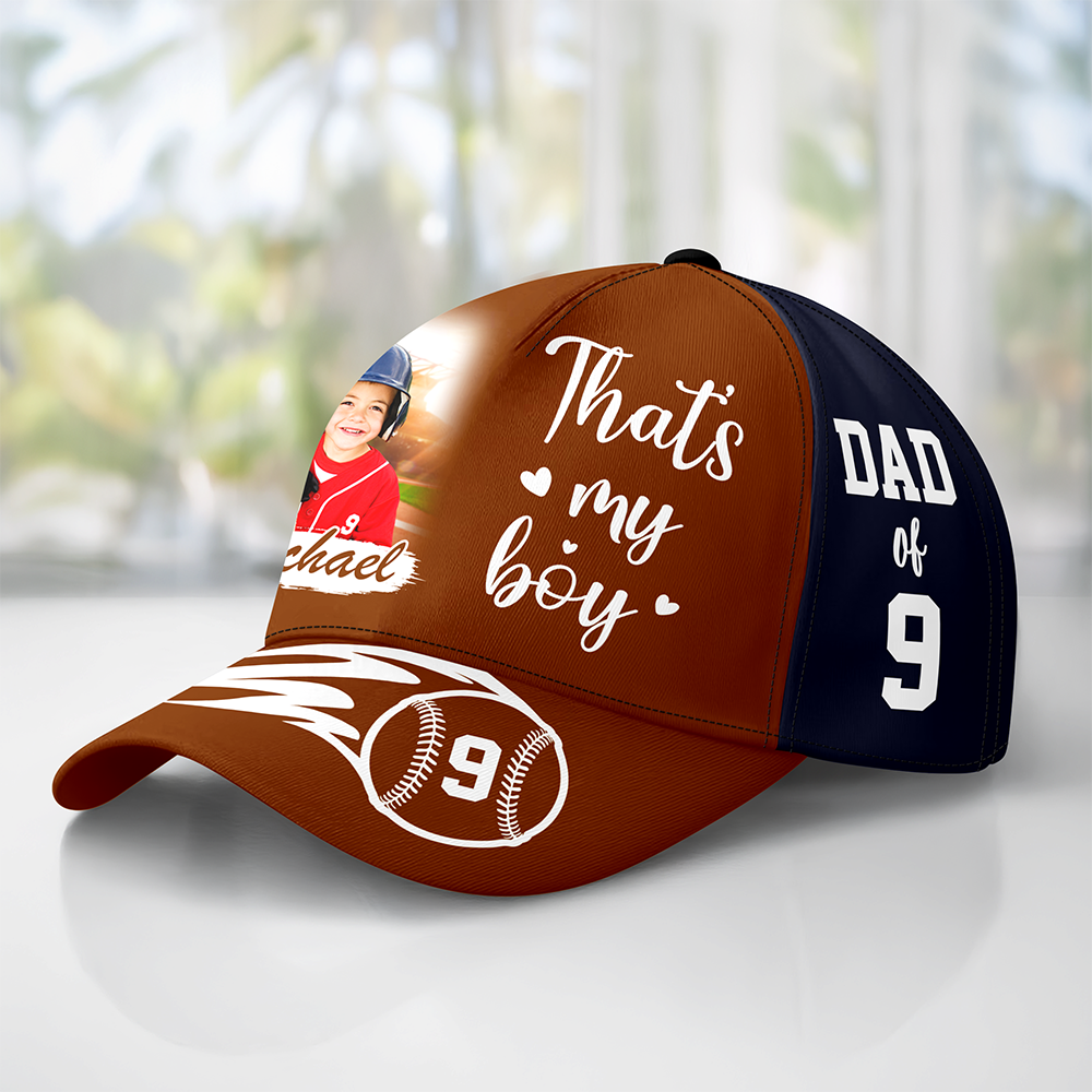 Personalized I Will Always Be Your Biggest Fan Custom Photo Classic Cap GameDay Gift For Football, Baseball, Soccer Family CH07 895826