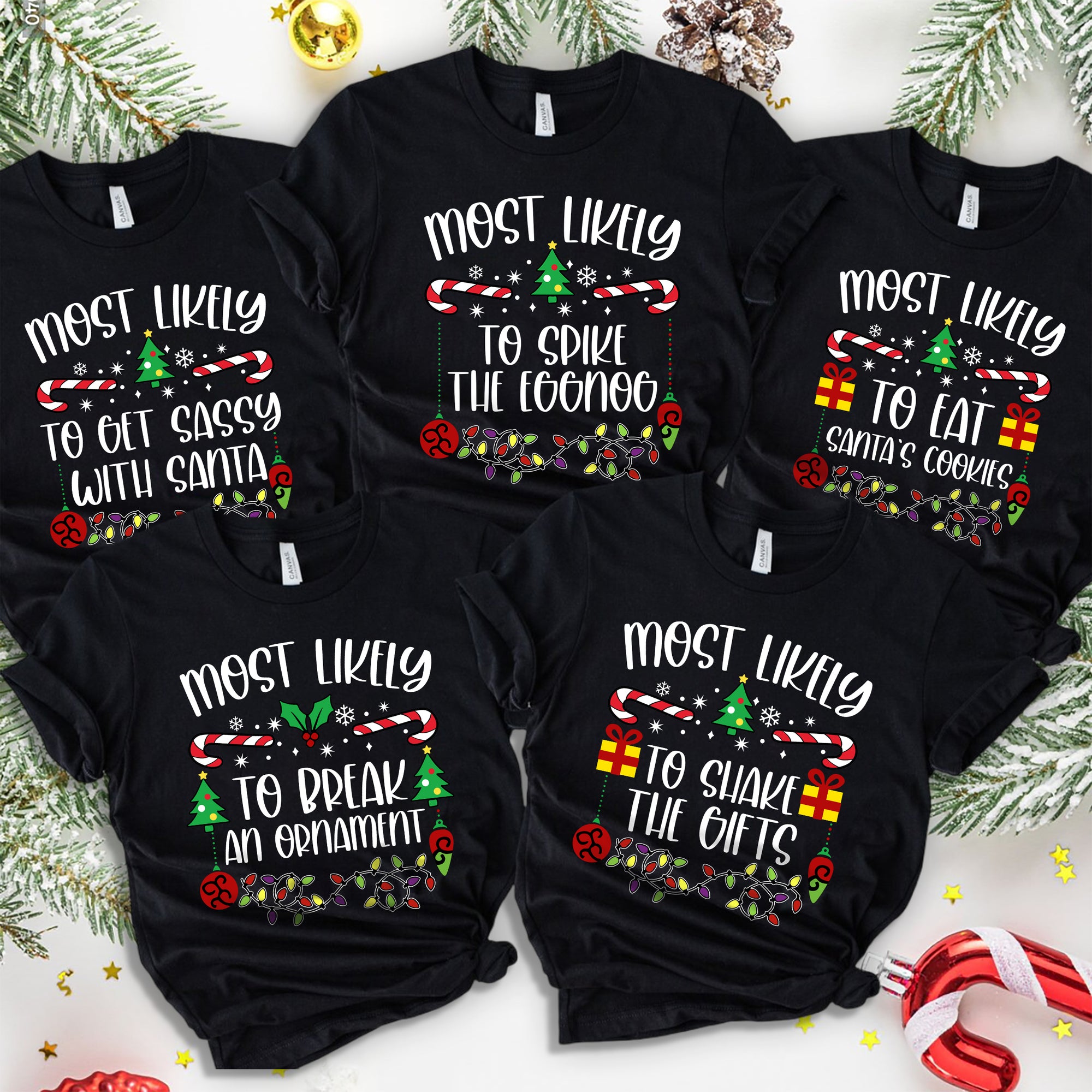 Most Likely To Christmas Family Matching Shirt Funny Gift For Family CH07 899348