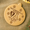 Personalized First Christmas As Married Cookie Stamp, Personalized Holiday Baking Gift HO82 904164