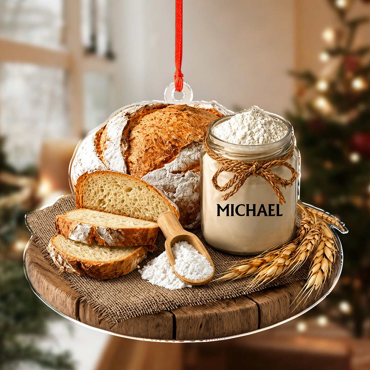 Personalized Name Sourdough Bread Loaf Keepsake Gift Acrylic Ornament LM32 669873