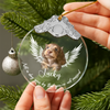 Custom Photo Not A Day Goes By Memorial Dog Cat Metal Top Glass Ornament HA75 897174
