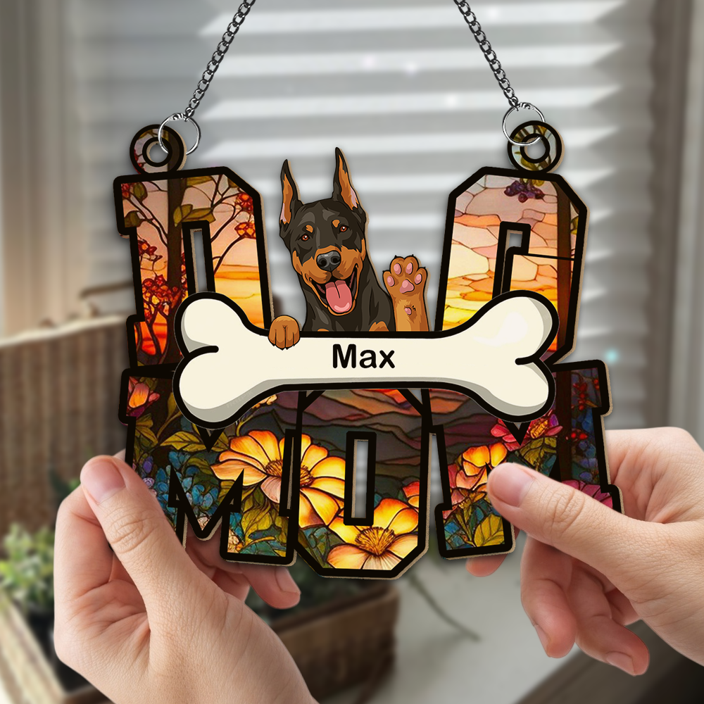 Dog Dad Dog Mom For Dog Lover Suncatcher Personalized Gift TH10 891637