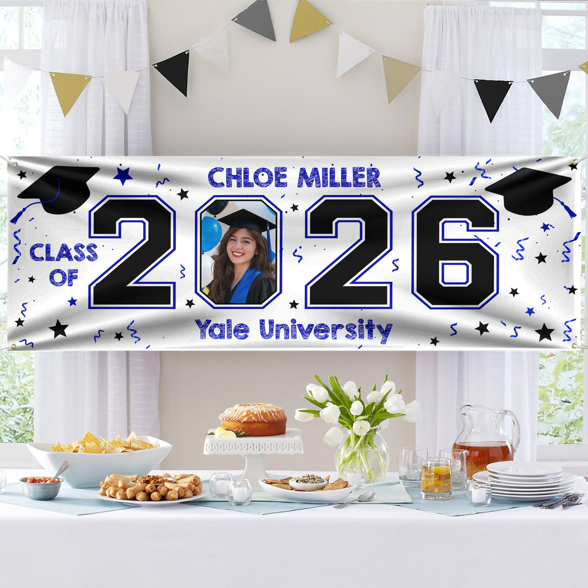 Custom Photo Class of 2026 Personalized Banner Graduation Party Gift HA75 920620