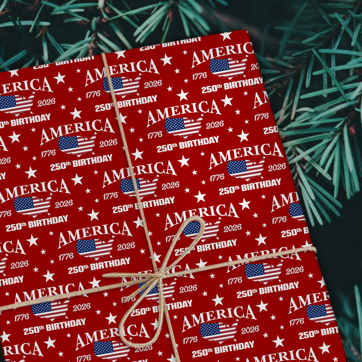 America 250 Birthday 1776-2026 Wrapping Paper HO82 900608
