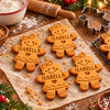 Custom Name Gingerbread Christmas Shaped Cookie Stamp TH10 171495